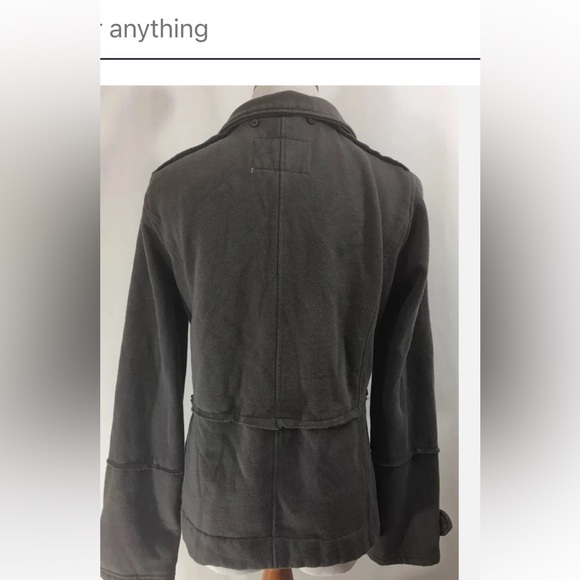 EUC Sugarfly Gray Military Style Jacket in Medium - Picture 2 of 6